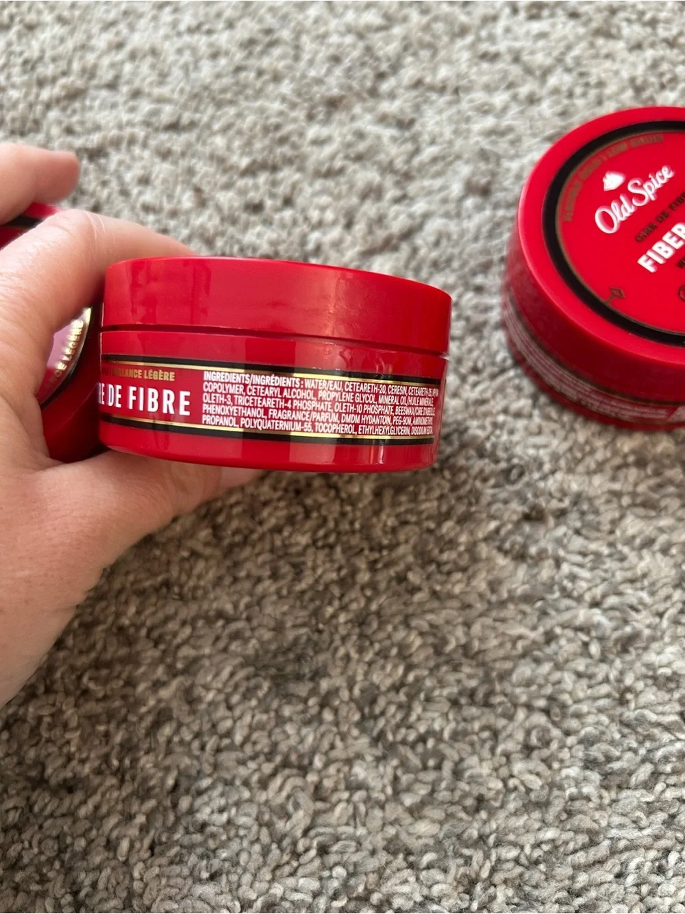 3 Used Old Spice: Hair Styling Fiber Wax FULL SIZE 2.22 Oz each